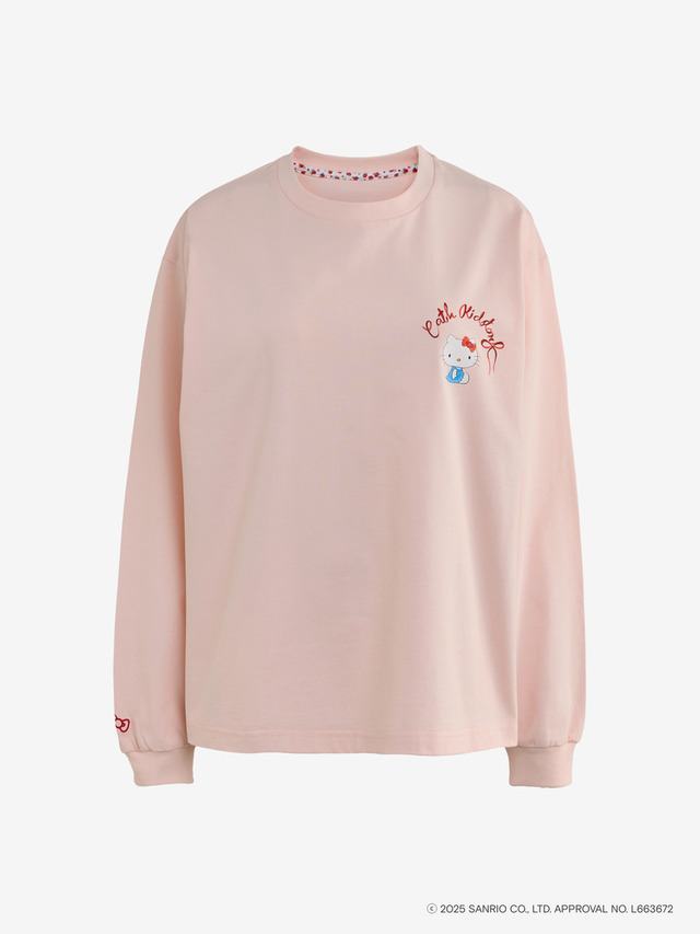Cath Kidston × Hello Kitty ロングスリーブシャツ ピンク 各7,700円(税込)