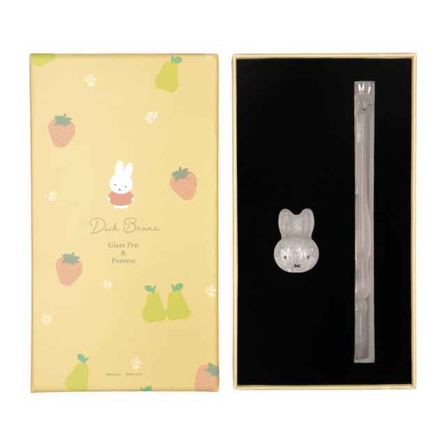 【ミッフィー×郵便局限定グッズ】ガラスペンボックスセット／ガラスペンとペンレストが収納できるパッケージも♪　税込5,500円