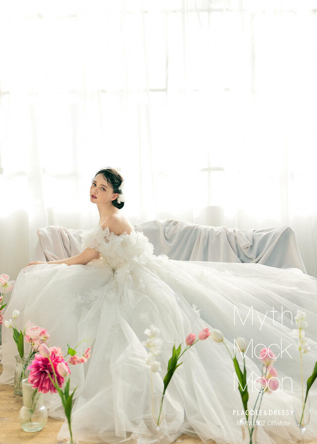 KURAUDIA × PLACOLE & DRESSY（クラウディア×プラコレ）新作ウェディングドレス｜MMM1502_Offwhite