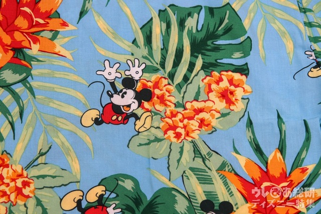 アロハシャツ 3900円｜お花がミッキーシェイプ