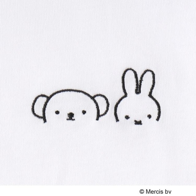 【Dick Bruna×OPAQUE.CLIP】ワンポイント刺繍が可愛らしい半袖シャツ
