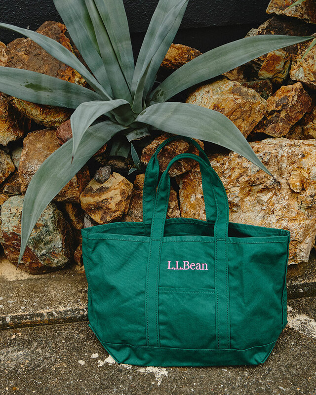 GREEN【L.L.Bean×ROSE BUD別注】グローサリー・トートバッグ:6,600円(税込)