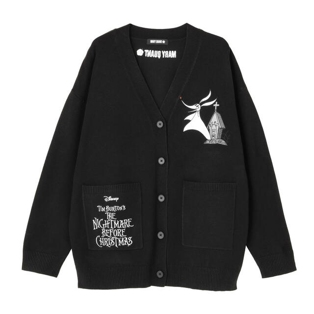 【MARY QUANT(マリークワント)×ナイトメアー・ビフォア・クリスマス】ゼロデザイン カーディガン ¥17,600