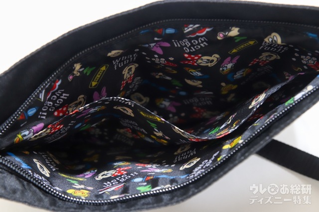 中は2つに仕切られている｜ショルダーバッグ ¥2,400