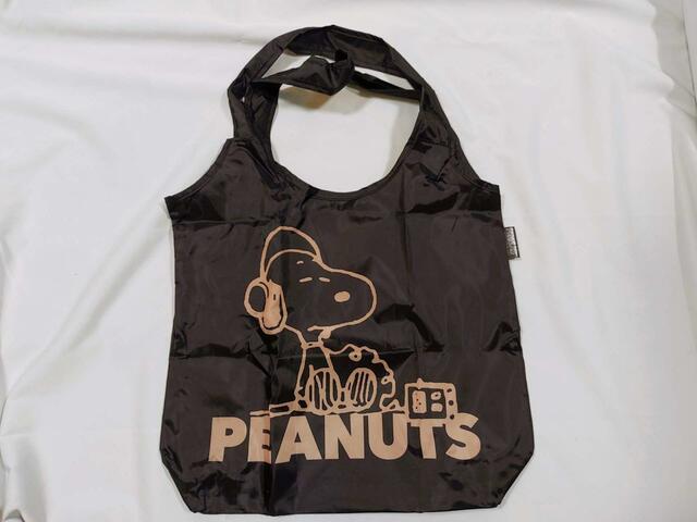 【SNOOPY（スヌーピー）エコバッグ：ヘッドフォン】ヘッドフォンのスヌーピーが可愛すぎる
