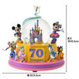 ディズニーキャラクター スノードーム ミュージック＆ライトアップ DISNEYLAND RESORT 70TH CELEBRATION 18,000円