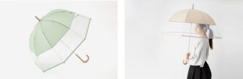 長傘 抗菌手元ハーフビニール:¥2,189(税込)カラー:ライトグリーン(新色)、ベージュ、グレー、ネイビーブルー、レッド