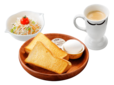 【びっくりドンキーのモーニング】　1位：プレーントーストセット ドリンクセット¥380/ドリンク・サラダセット¥490　※写真はイメージ