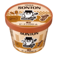 「ファミリーカップ（濃厚ピーナッツクリーム）」【ソントンのファミリーカップ「とろけるカスタードクリーム」が、ポムポムプリンのコラボパッケージになって数量限定で登場！】