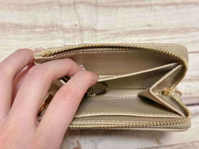 内側にもカード入れ付き。前面側と背面側に各1つずつついています