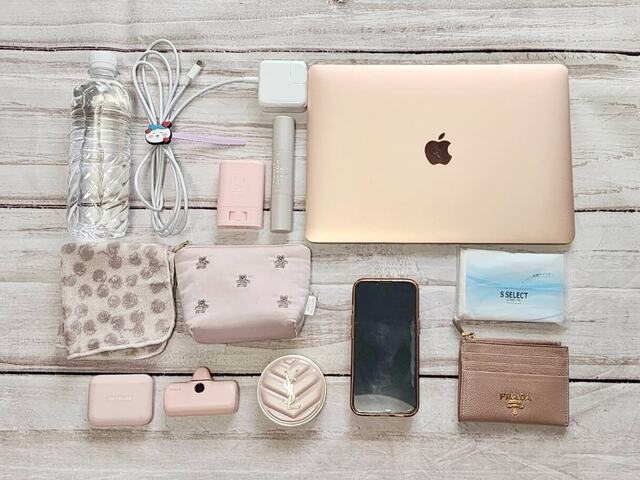 なんとこれだけのものを入れられました…！『Her lip to 5th Anniversary Book One Handle Bag ver.Her lip to』小嶋陽菜完全監修「ハーリップトゥ」One Handle Bag（ワンハンドルバッグ）価格：3,289円（税込）