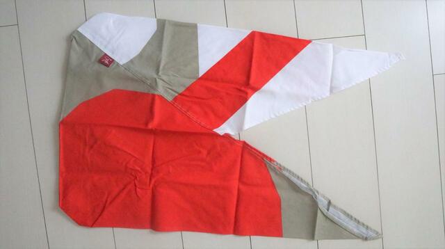 【カルディ ふろしき風エコバッグ】表と裏では柄の出方が違うのもおしゃれ