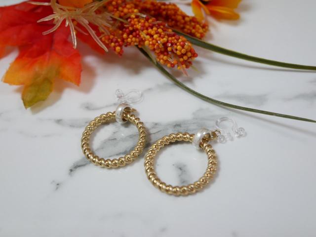 【ファッションセンターしまむら】シーズン リーズン ねじりリングイヤリング