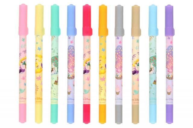 カラーペンセット 2,100円｜「ラプンツェルのランタンフェスティバル」をテーマにしたグッズ｜東京ディズニーシー新テーマポート「ファンタジースプリングス」｜販売店舗：東京ディズニーシー「エンポーリオ」｜発売日：2024年5月28日（火）