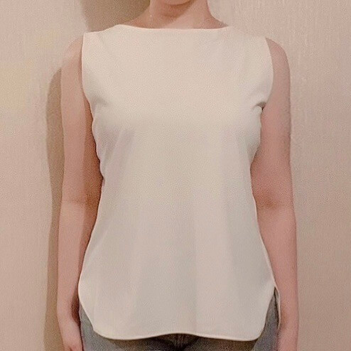 【ユニクロ】クレープジャージーT（ノースリーブ）／税込1,500円