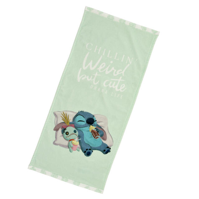 スティッチ＆スクランプ フェイスタオル Disney Stitch Day Collection 1,800円