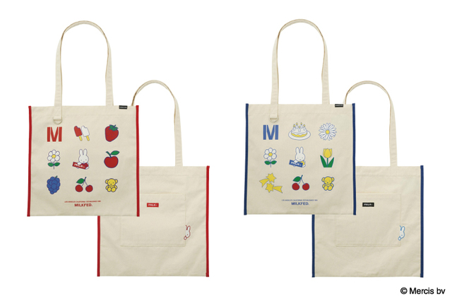 MILKFED. x MIFFY ICON TOTE RED,BLUE  ￥6,600 intax