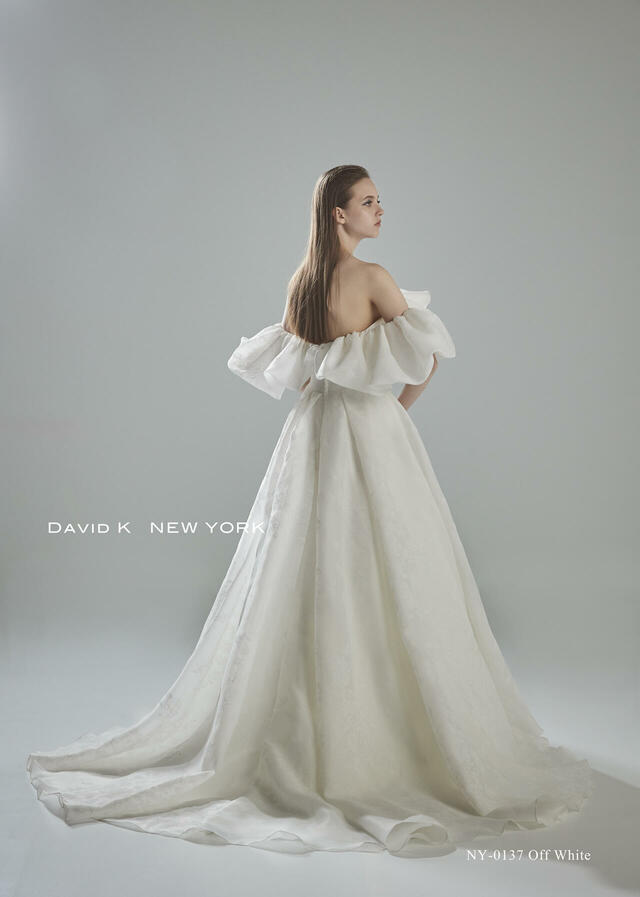 クラウディア｜「DAVID K NEW YORK（デヴィッド ケイ ニューヨーク）新作ウェディングドレス｜NY-0137_Offwhite