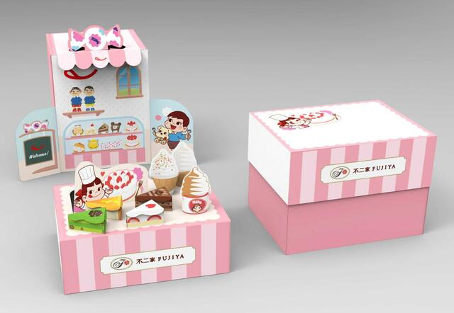 「不二家のケーキ屋さんごっこBOX」＜価格：1,080円（税込）＞【新春のお祝いはスイーツで♪不二家の「スイーツおせち」予約受付中！お正月らしいアソートやギフトも新登場！】　