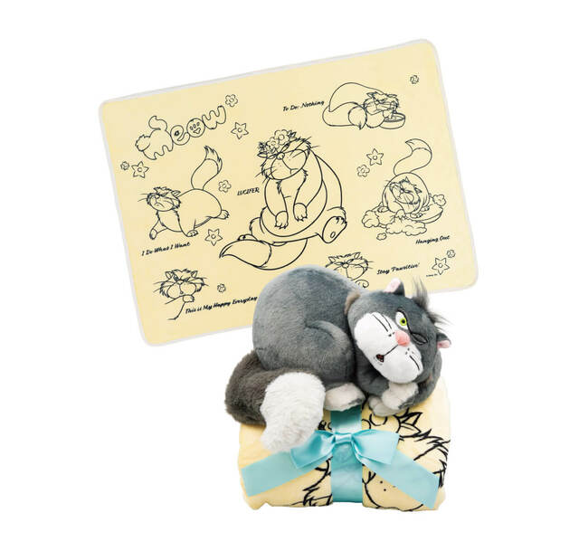 LAST賞 ぬいぐるみ付きブランケット｜Happyくじ「Disney にゃん・にゃん・にゃん」