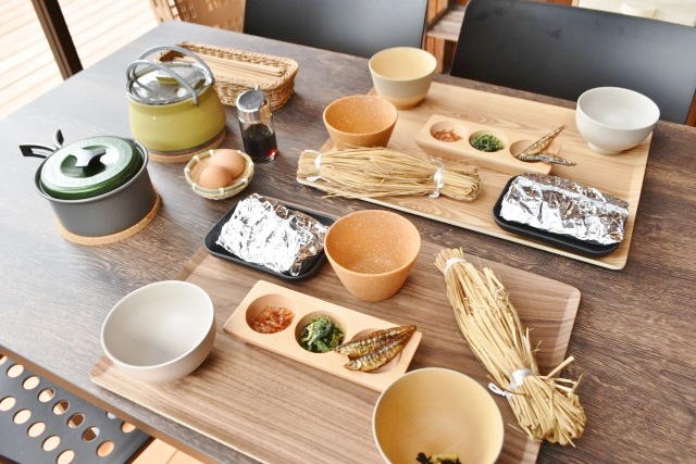 朝食メニューは茨城の名産尽くし