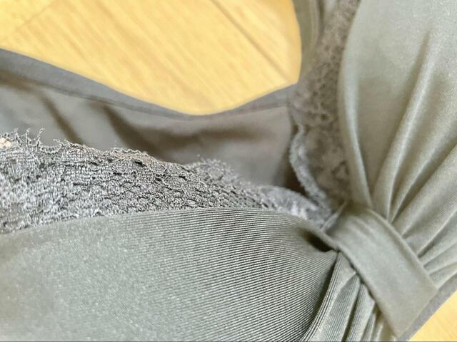 【ファッションセンターしまむら　ワイヤレスブラジャー】可愛らしいレースが印象的