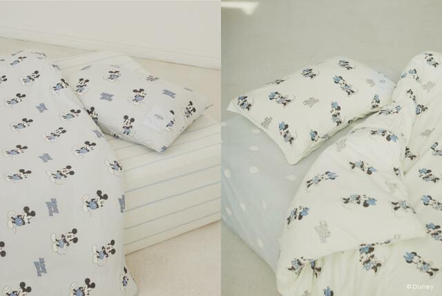 Mickey & Minnie/プリント３点セット（シングル）｜ジェラート ピケ「ミッキー&ミニー」コレクション