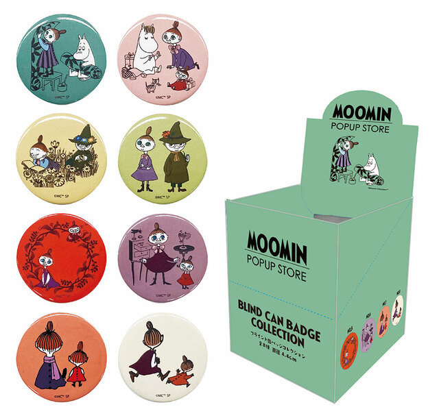 【MOOMIN POP UP STORE 大丸福岡天神店】ブラインド缶バッジ(1個税込418円・BOX(8個セット)税込3,344円)