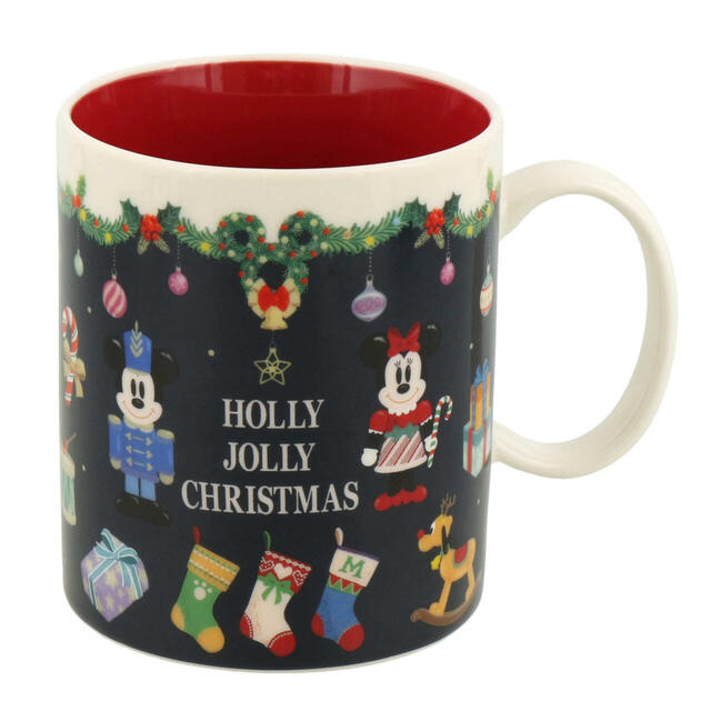 マグカップ 1,900円|東京ディズニーリゾート「ディズニー・クリスマス」スペシャルグッズ|販売店舗:東京ディズニーランド「ディズニー&カンパニー」、東京ディズニーシー「ガッレリーア・ディズニー」|発売日:2024年11月8日(金)
