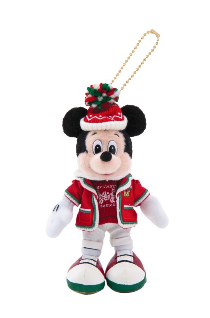 ぬいぐるみバッジ 1,900円｜長さ約12.5～長さ約18.5cm｜東京ディズニーリゾート「ディズニー・クリスマス」2019｜販売店舗：東京ディズニーランド「グランドエンポーリアム」
