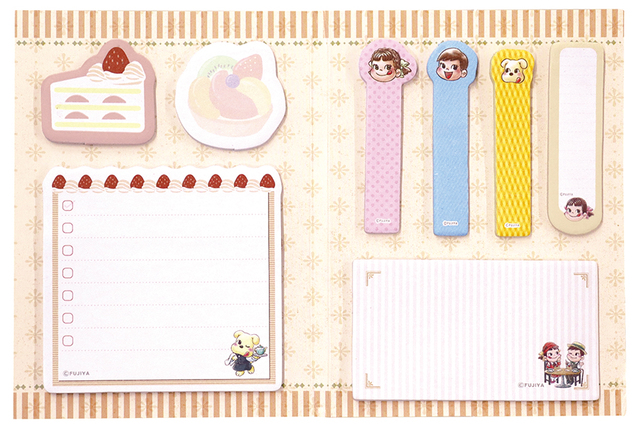 ペコちゃんオリジナル手帳＆ブック型ふせん_ふせん