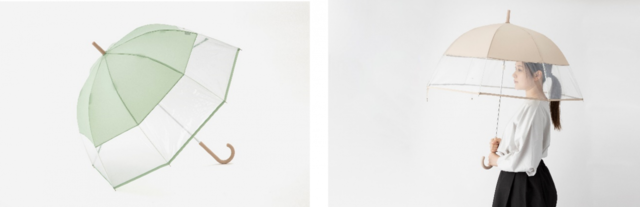 長傘 抗菌手元ハーフビニール:¥2,189(税込)カラー:ライトグリーン(新色)、ベージュ、グレー、ネイビーブルー、レッド