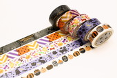 「mt マスキングテープ Halloween」（各183円）  ノイシュタットブルーダー