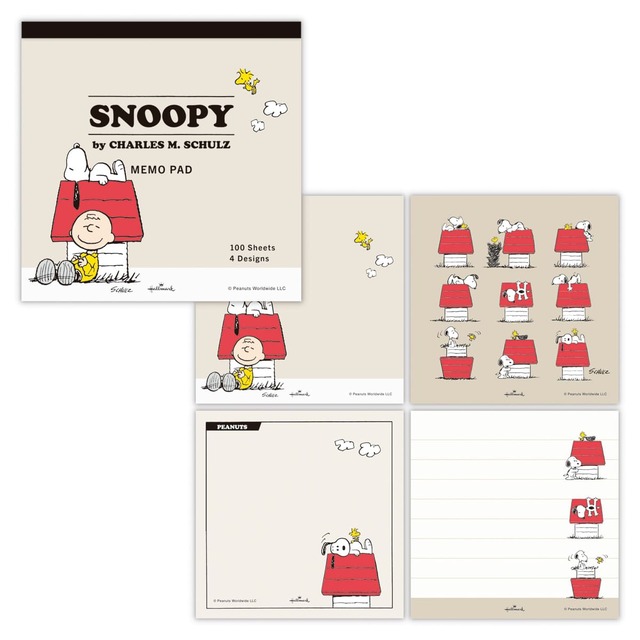 【PEANUTS】メモパッド(HOUSE)¥572