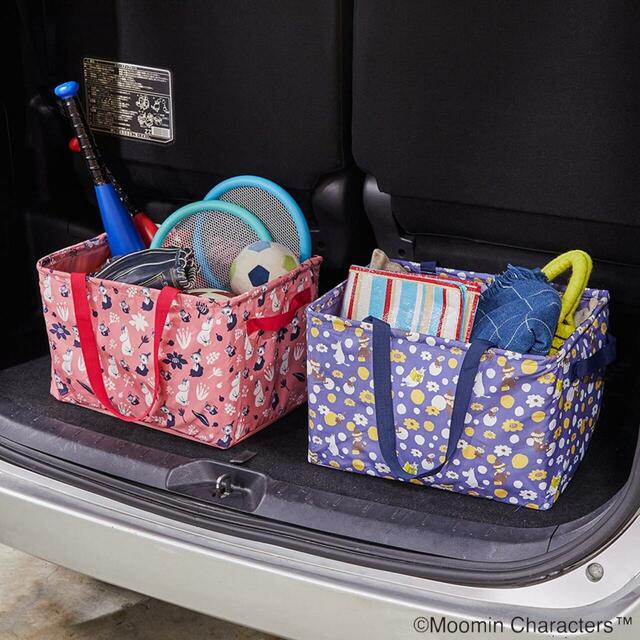 車内やお家で使えるストレージボックス「ムーミン」|各¥ 3,300 (税込)