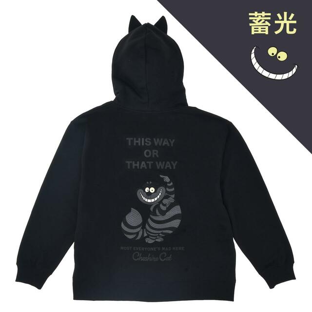 チェシャ猫 長袖パーカー 蓄光 ブラック CHESHIRE CAT 11,000円