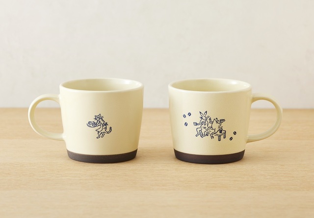 「鳥獣戯画 美濃焼マグ」<2,200円(税込)>【タリーズ初の「アーモンドミルク」を使用した季節限定ドリンクが登場】