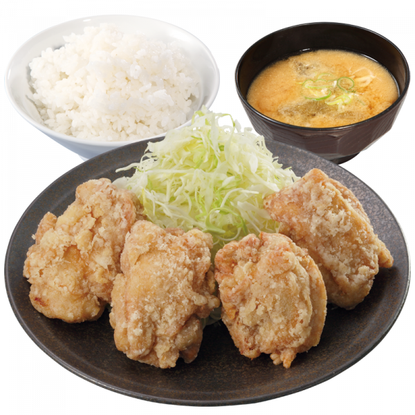 ゆず胡椒からあげ定食