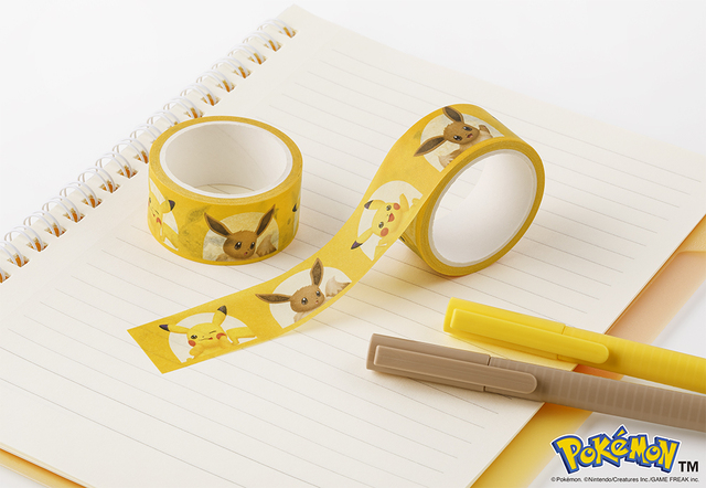 可愛すぎるマスキングテープが入っています！【ポケモン東京ばな奈 はみ出しチョコのクッキーサンド スペシャル缶(ピカチュウ＆イーブイ)】