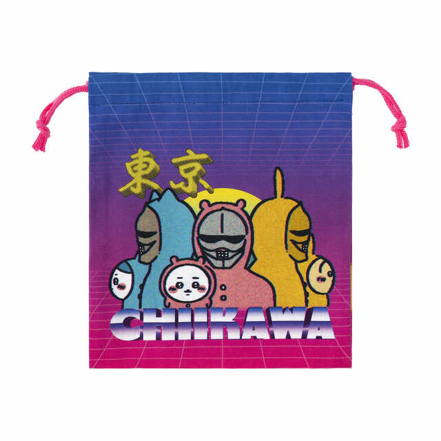【ちいかわらんど 新宿店】「トーキョー ちいかわ ほどよいサイズの巾着」／超ユニークなデザイン！