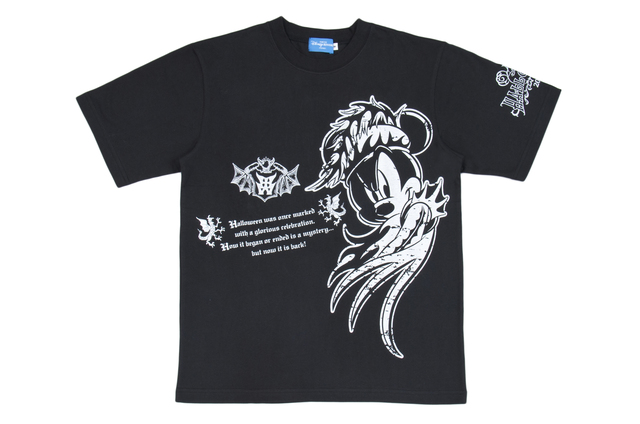 Ｔシャツ｜(100、120cm)各1,900円、(140cm)2,300円、(S、M、L、LL)各2,600円、(3L)2,900円｜東京ディズニーリゾート「ディズニー・ハロウィーン」2019 スペシャルグッズ｜販売店舗：東京ディズニーシー「エンポーリオ」
