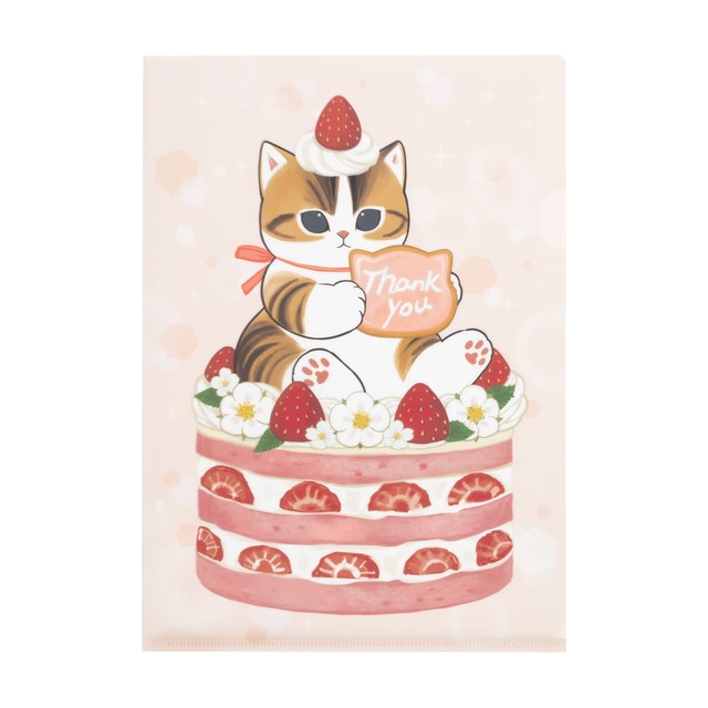 【mofusand】「A4クリアファイル (Thank you) 」385円(税込) 