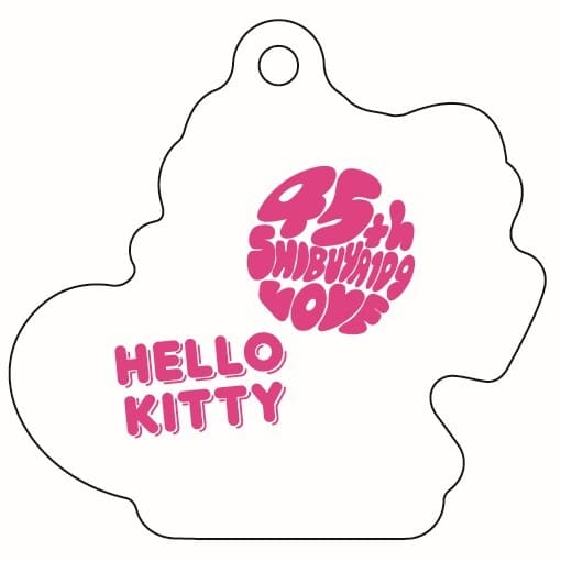【SHIBUYA109×HELLO KITTY SPECIAL COLLABORATION】【SHIBUYA109×HELLO KITTY SPECIAL COLLABORATION】限定アクリルキーホルダーイメージ（裏）
