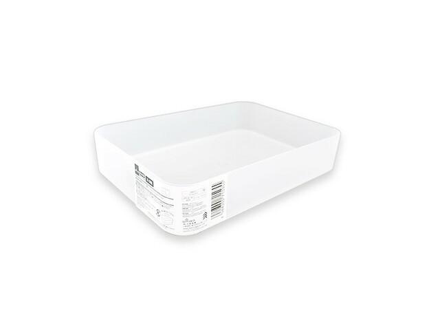 【DAISO収納グッズランキング 第1位】「積み重ね収納ボックス（浅型、15.2cm×21.5cm×4.3cm）」110円（税込）