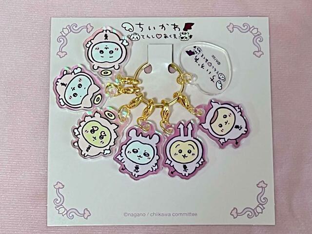 【ちいかわ てんし♡あくま@東京駅】ちいかわ てんし♡あくま あかちゃんたちの6連ミニアクリルチャーム/税込1,540円