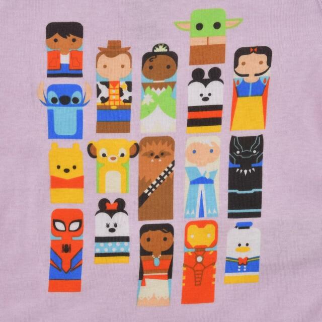 ディズニーキャラクター キッズ用半袖パジャマ パープル Disney100 Unified Characters Collection 3,630円