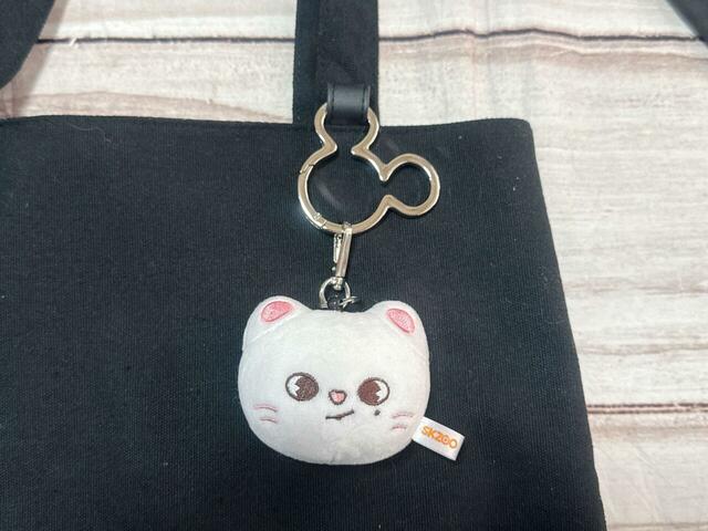 カラビナに推しのチャームをつけてみました♪