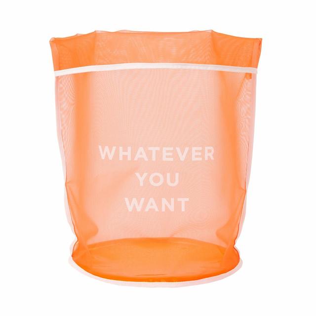 【Francfranc（フランフラン）】クラルテ メッシュバスケット  オレンジ Lサイズ