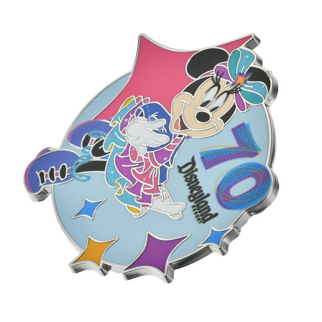 ミニー ピンバッジ DISNEYLAND RESORT 70TH CELEBRATION 1,400円
