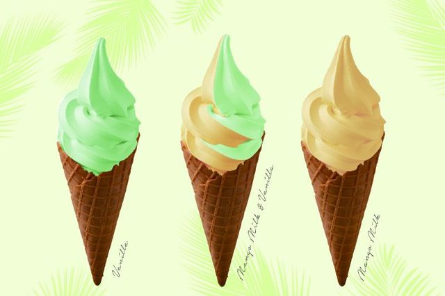 マンゴーミルクソフトクリーム